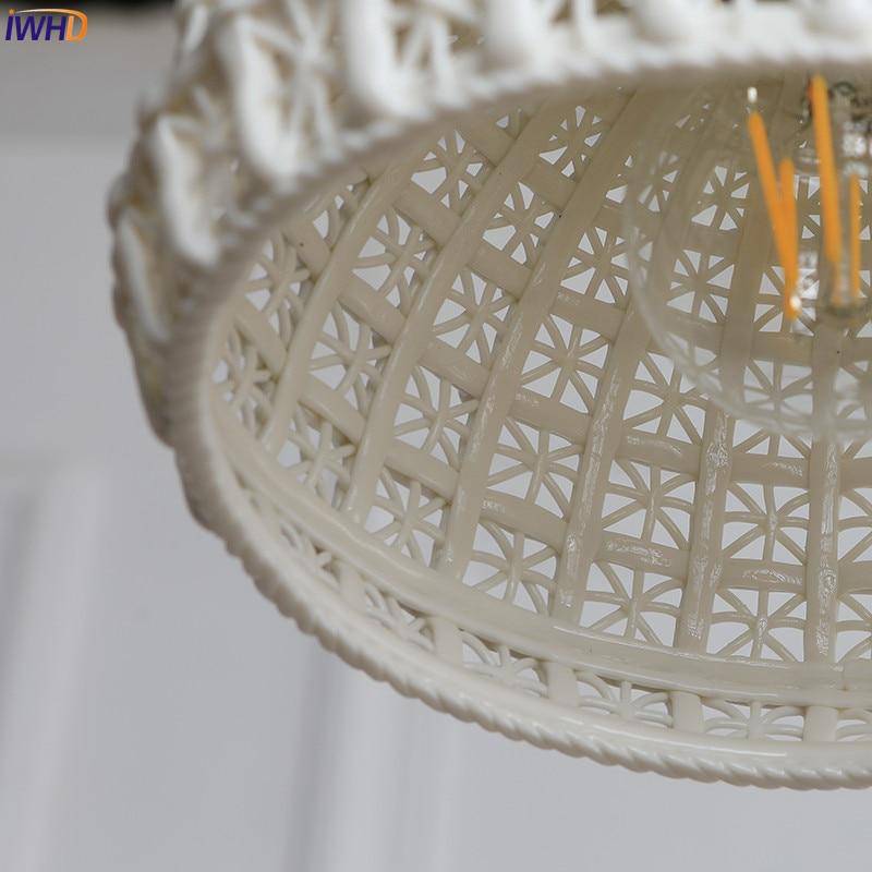 Suspension avec abat-jour style japonais moderne
