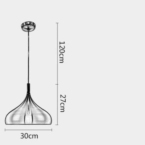 Lámpara de suspensión design LED con pantalla redonda de cobre Loft