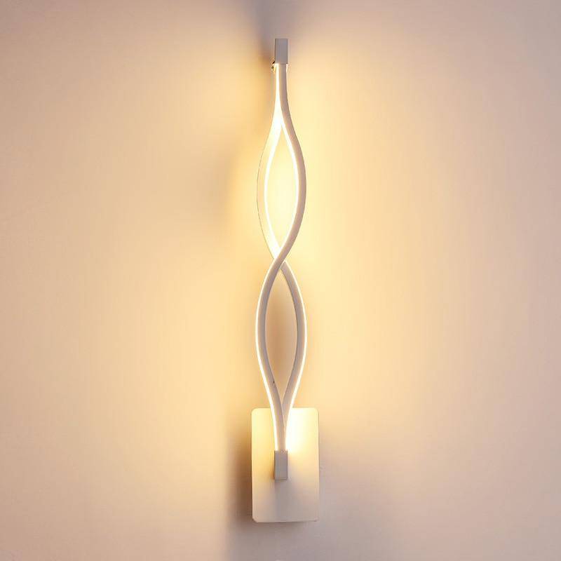 wall lamp LED design wall with metal curves Sconce