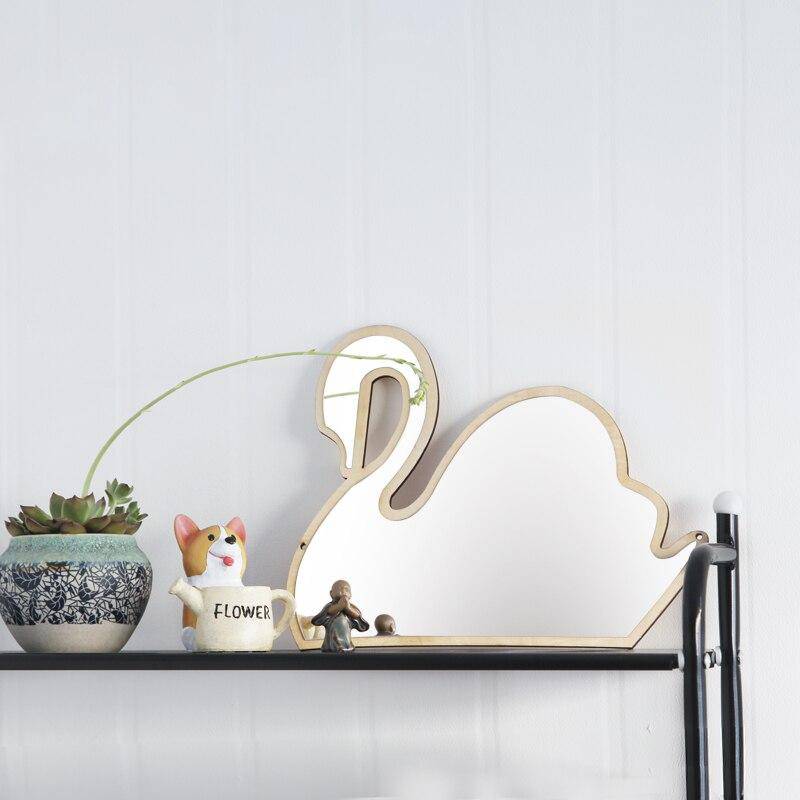 Swan-shaped wall mirror Decoration