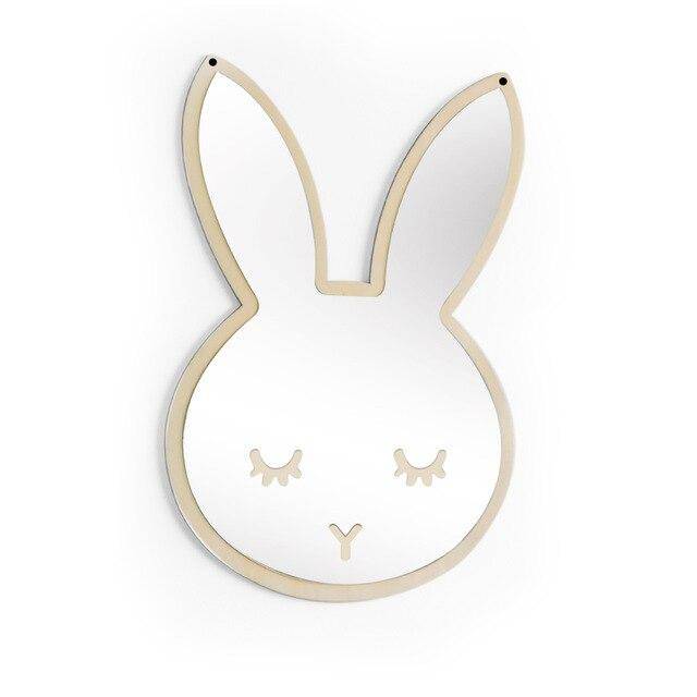 Miroir mural en forme de lapin Decoration