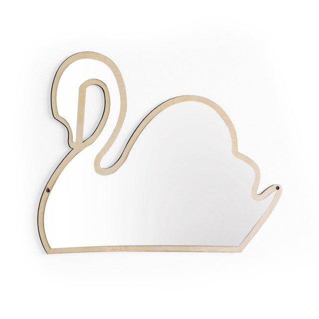 Swan-shaped wall mirror Decoration