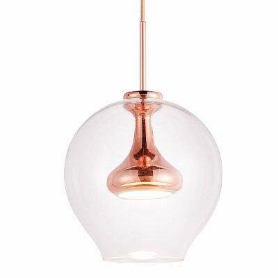 Lámpara de suspensión design Bola de metal y cristal LED Denver