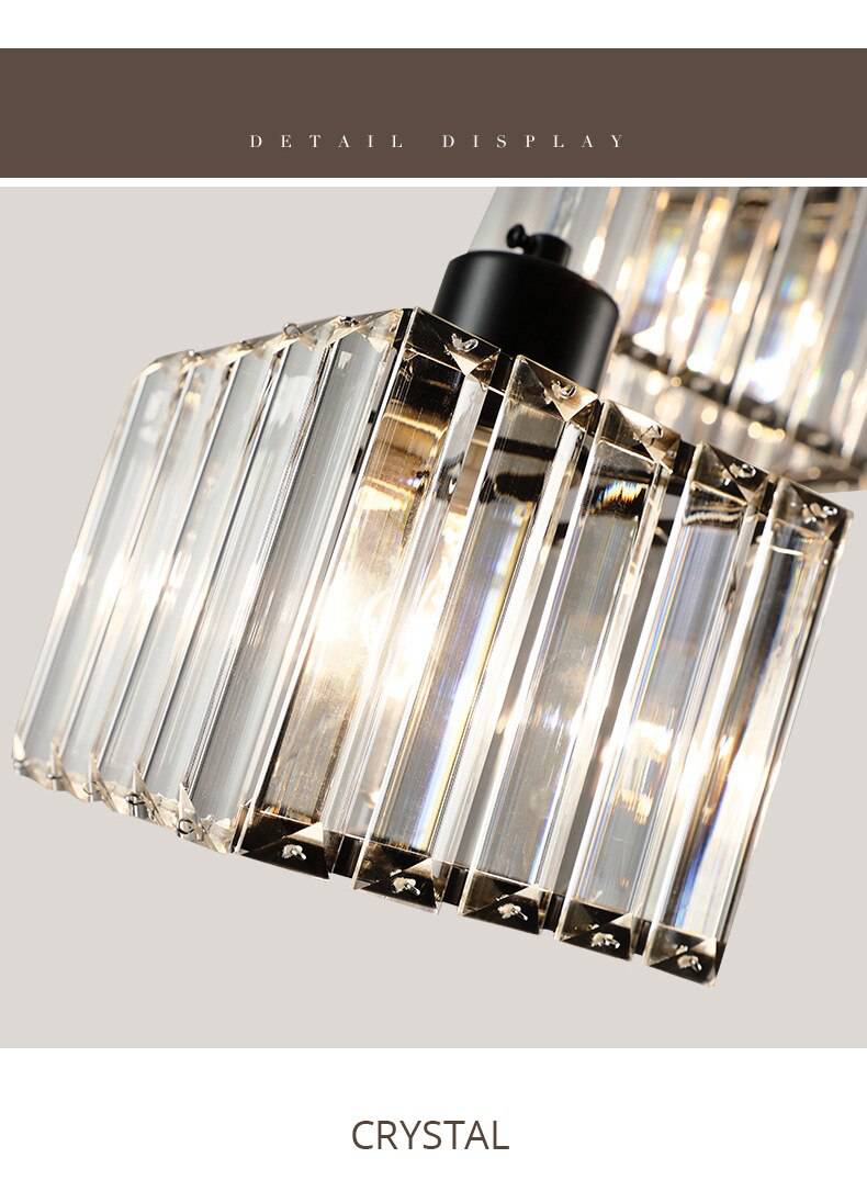 Lámpara de suspensión cristal cuadrado con LED design