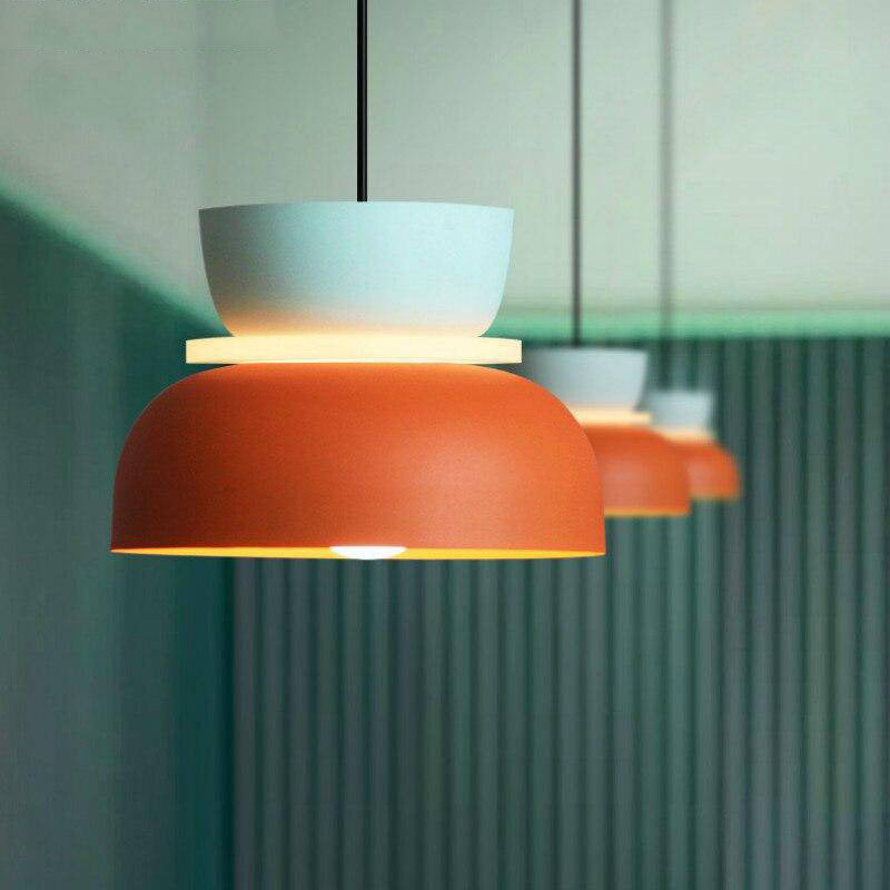 pendant light colorful Makazon playful shapes