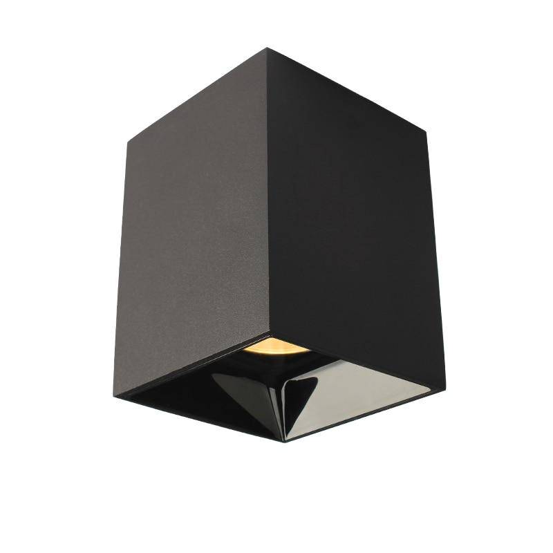 Moderno foco LED cuadrado de estilo geométrico design Loft