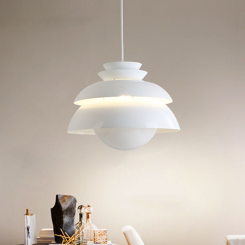 Suspension design LED blanche en forme de fleur Denmark