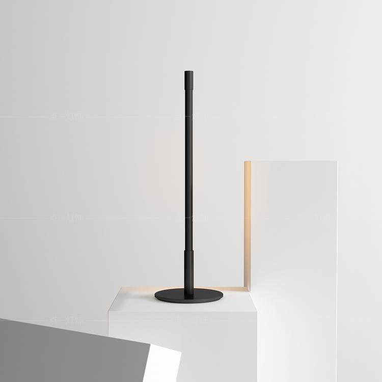 Lámpara de mesa rube LED negra