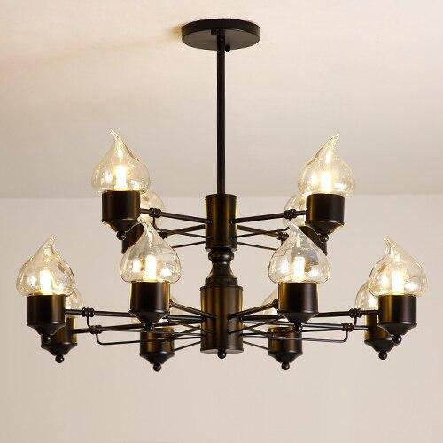 Design chandelier with modern candle lamps