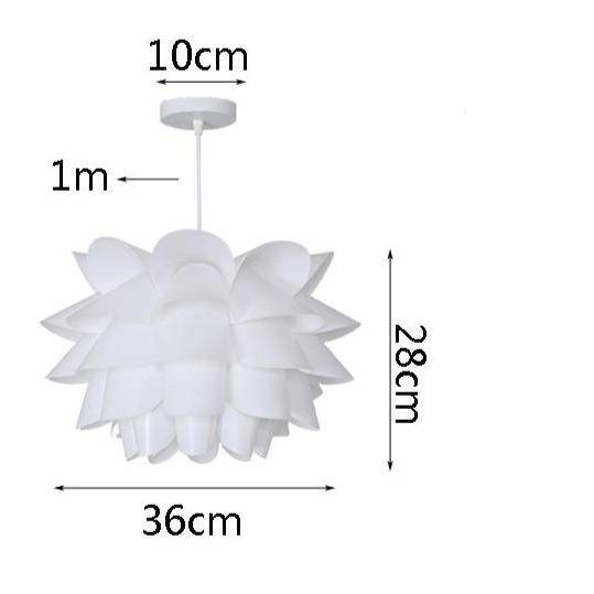 Lámpara de suspensión LED blanco flor Habitación
