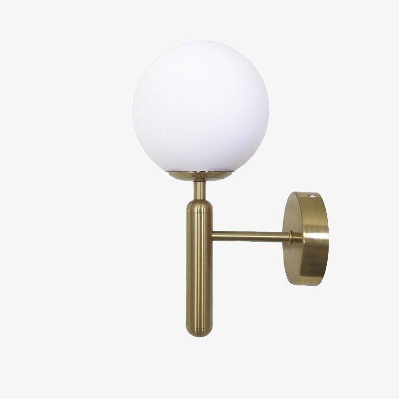 wall lamp modern LED wall light with glass ball and cylindrical holder Sconce