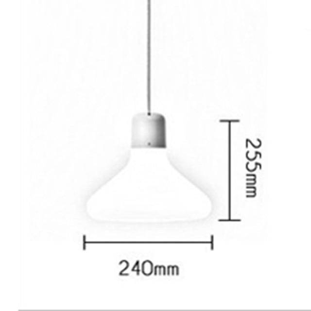 pendant light gray and glass of several forms Milk