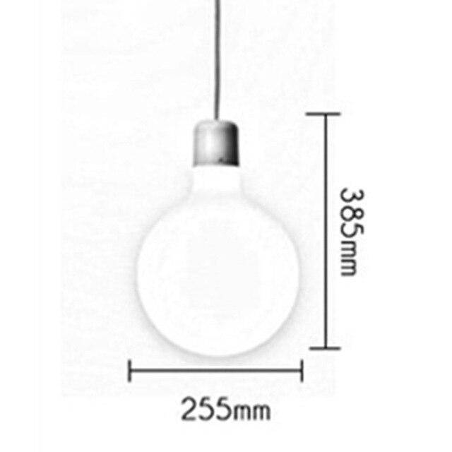 Lámpara de suspensión gris y vidrio de varias formas Leche