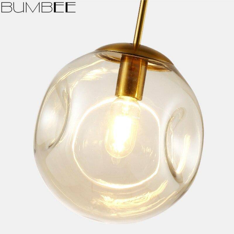 pendant light Smoked glass ball design