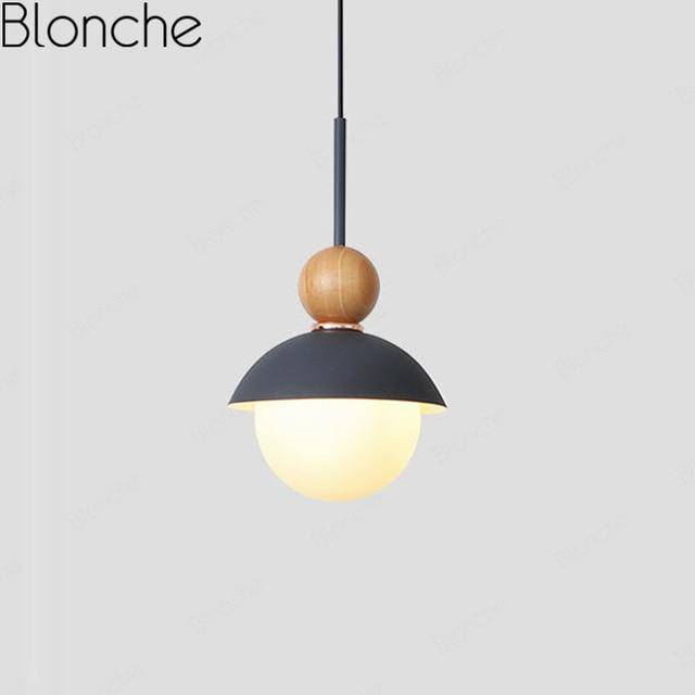 Suspension design LED en métal coloré Creative