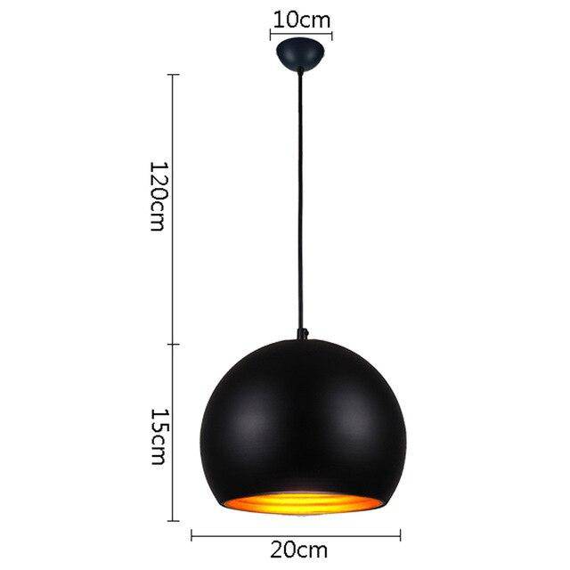 Lámpara de suspensión Moderna bola LED de colores