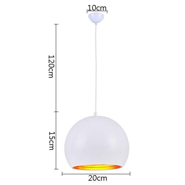 pendant light Modern colored LED ball