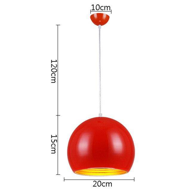 Lámpara de suspensión Moderna bola LED de colores