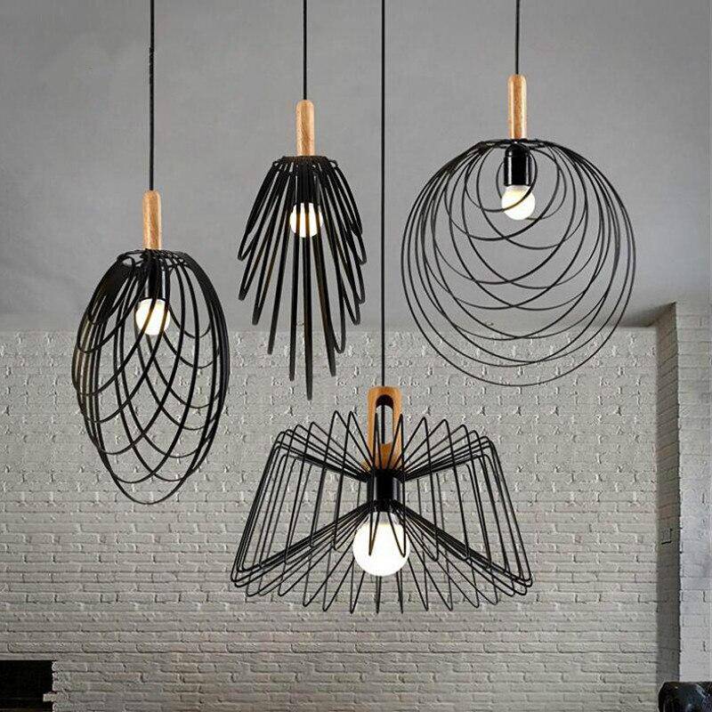 pendant light metal cages of various shapes Antique