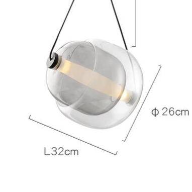 pendant light Loft style LED glass design