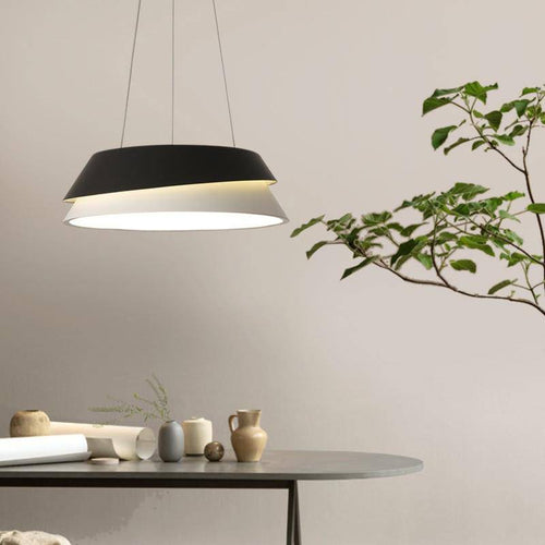 LED chandelier modern design black and white