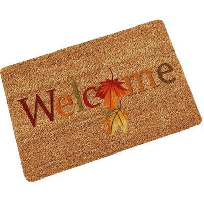 Felpudo rectangular "Welcome" Autumn