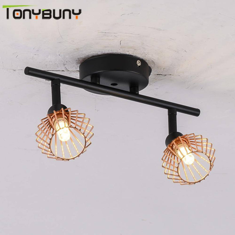 Aplique LED moderno Buny de metal negro y pantalla de cobre