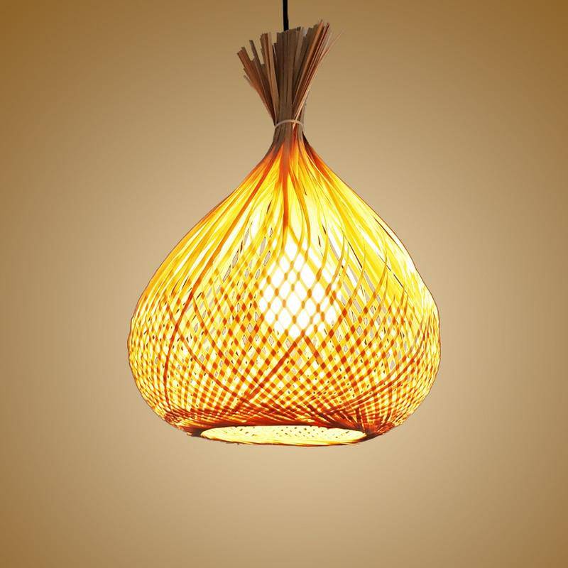 pendant light Creative bamboo string vial
