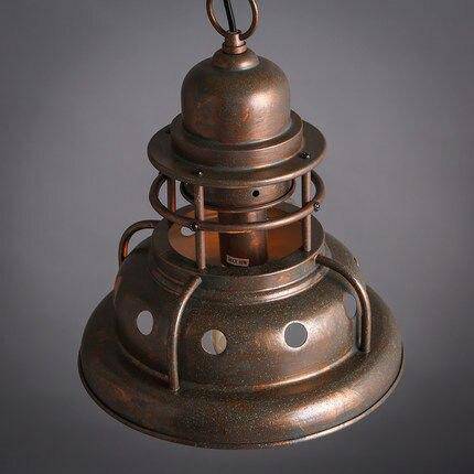 pendant light industrial LED with lampshade copper