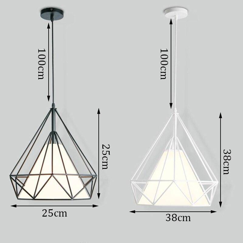 Lámpara de suspensión design Jaula escandinava