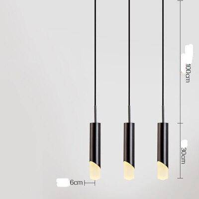 pendant light LED design with metal cylinder Luxury style