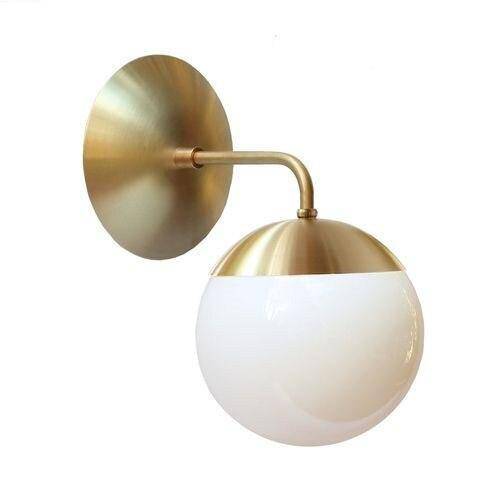 Applique murale moderne LED en métal avec boule en verre Light