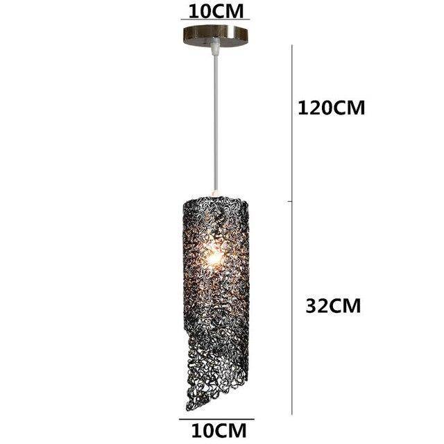 pendant light Cylindrical colored LED Home
