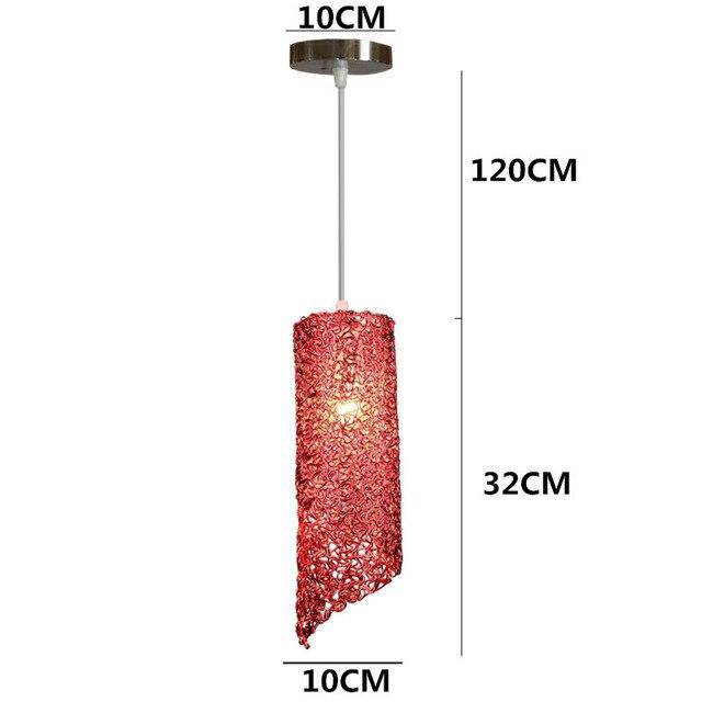 pendant light Cylindrical colored LED Home