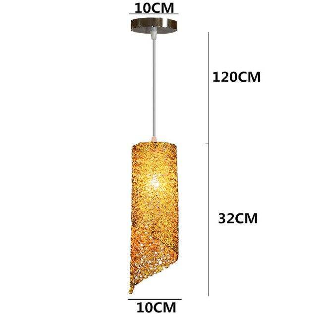 pendant light Cylindrical colored LED Home