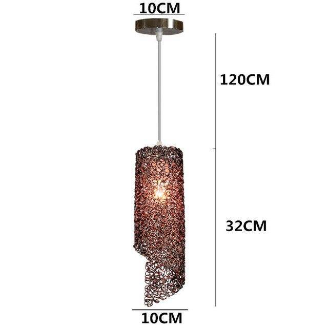 pendant light Cylindrical colored LED Home