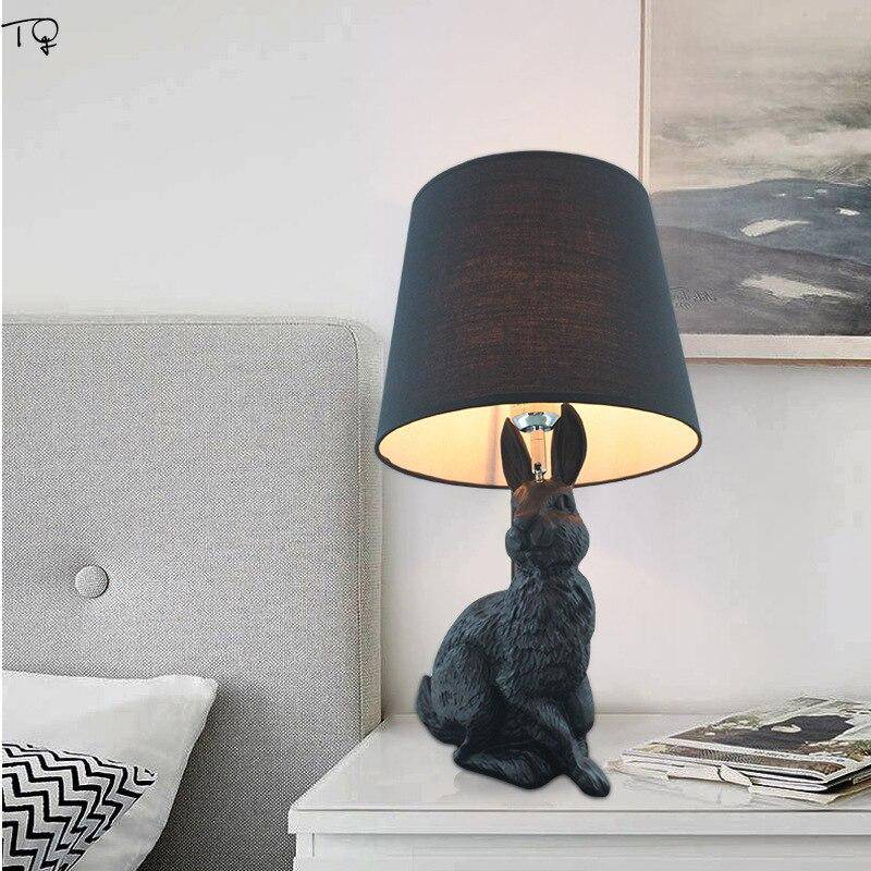 Lámpara de cabecera de conejo LED con pantalla