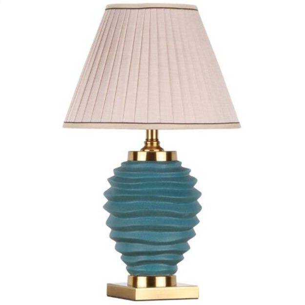 Dohia Ceramic Wave LED Table Lamp