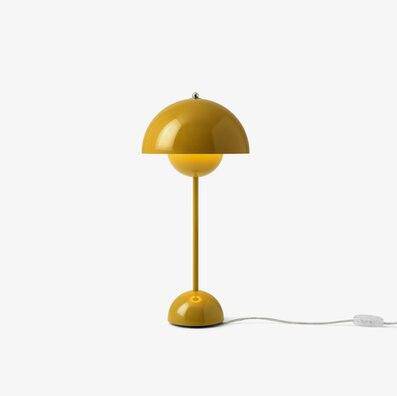 Coloured LED bedside lamp with lampshade in metal Study