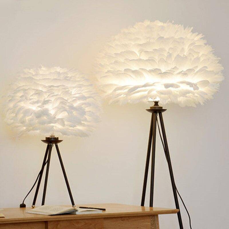 Father feather bedside lamp and tripod