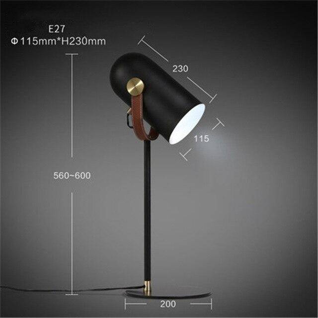 Lampe de bureau ou chevet en métal design ajustable European