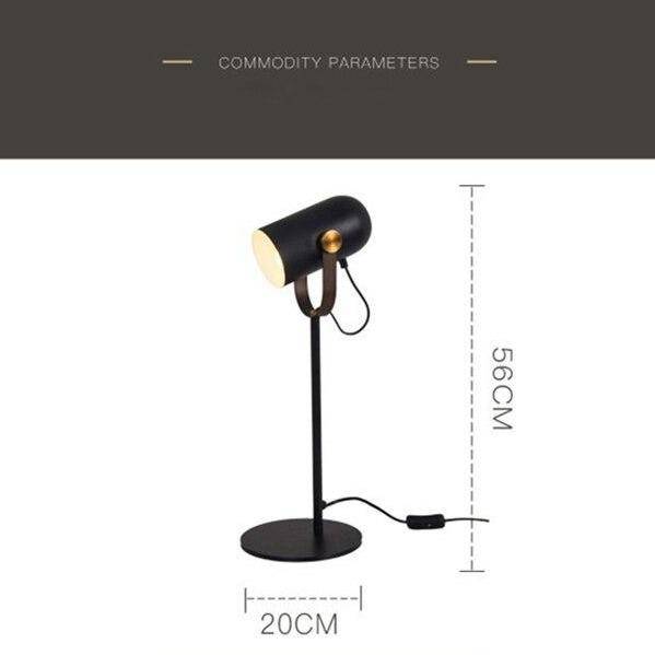 Lampe de bureau ou chevet en métal design ajustable European