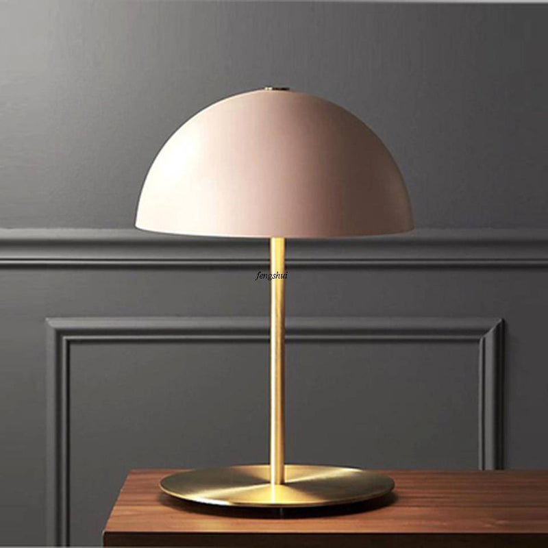 Modern gold LED bedside lamp