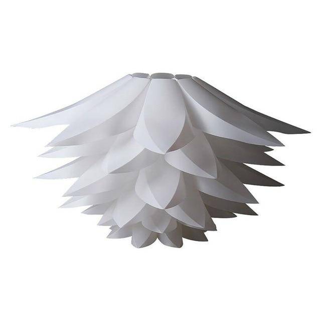Lámpara de suspensión en forma de flor de pétalos blancos Puzzle
