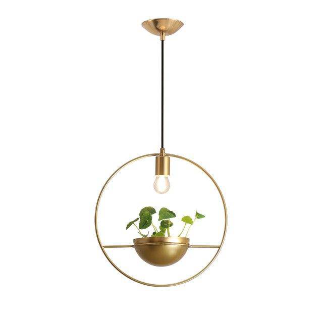 pendant light LED design with gold and metal ring and luxury half-sphere