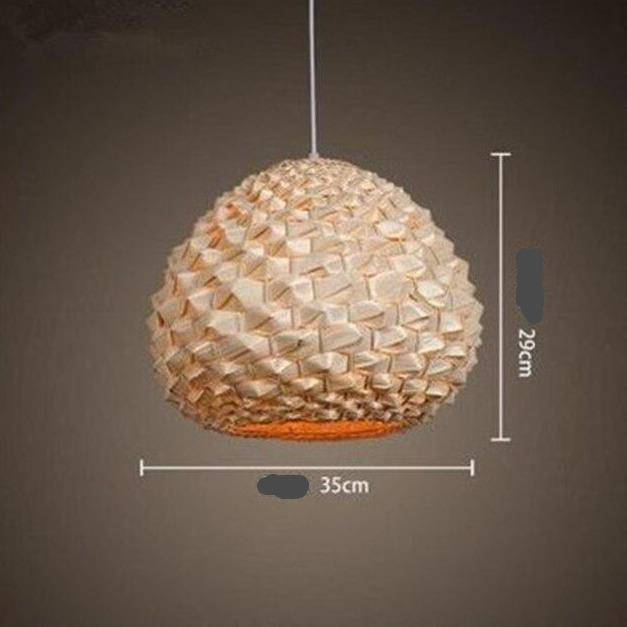 pendant light LED with lampshade rattan of different shapes Rui