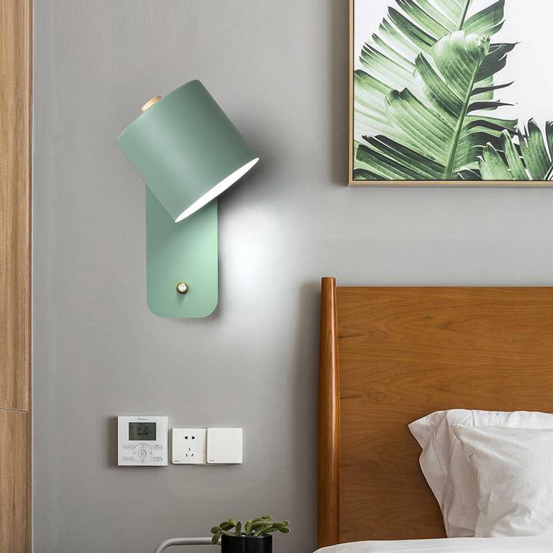 wall lamp coloured LED design with adjustable lampshade