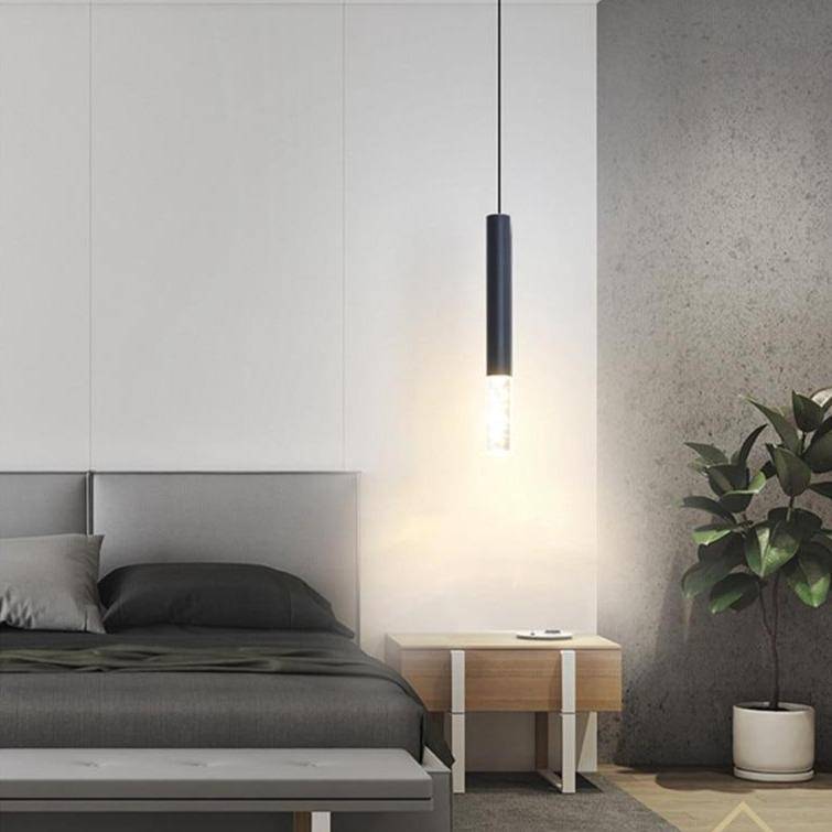 Suspension design LED cylindrique en acier Mosko