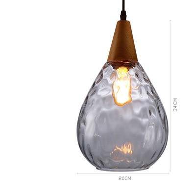 Lámpara de suspensión Lámparas de cristal de colores vintage