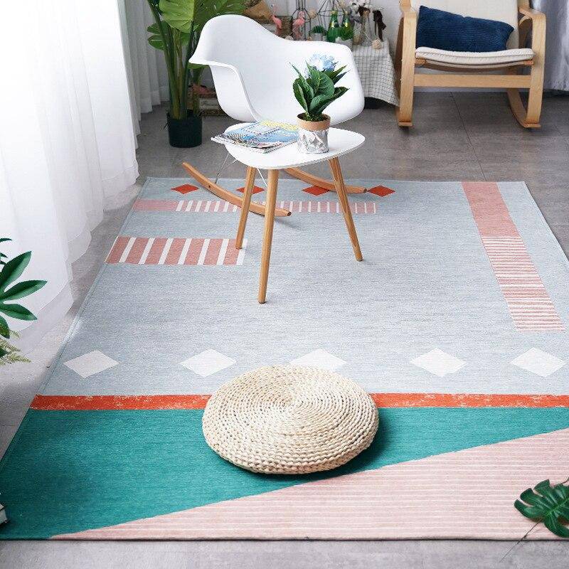 Modern rectangle carpet Girls' Room B style